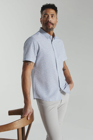 Olivier Short Sleeve Shirt-Men's Tops-Vixen Collection, Day Spa and Women's Boutique Located in Seattle, Washington