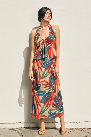 La Vita Botanica Halter Top-Tank Tops-Vixen Collection, Day Spa and Women's Boutique Located in Seattle, Washington