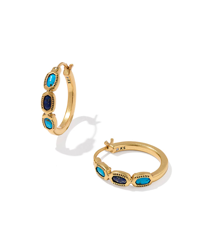 Mini Elisa Hoop Earrings-Earrings-Vixen Collection, Day Spa and Women's Boutique Located in Seattle, Washington