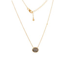 Labradorite Oval Pendant-Necklaces-Vixen Collection, Day Spa and Women's Boutique Located in Seattle, Washington