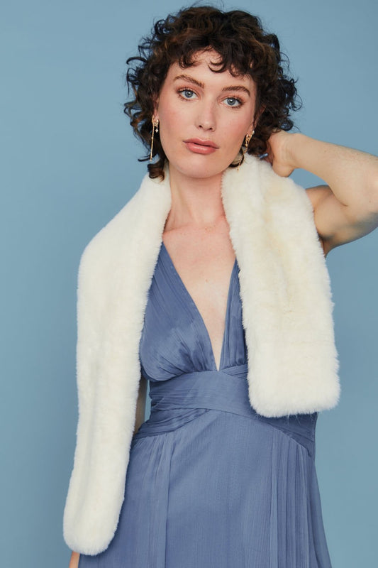 Faux Fur Keyhole Scarf-Scarves-Vixen Collection, Day Spa and Women's Boutique Located in Seattle, Washington