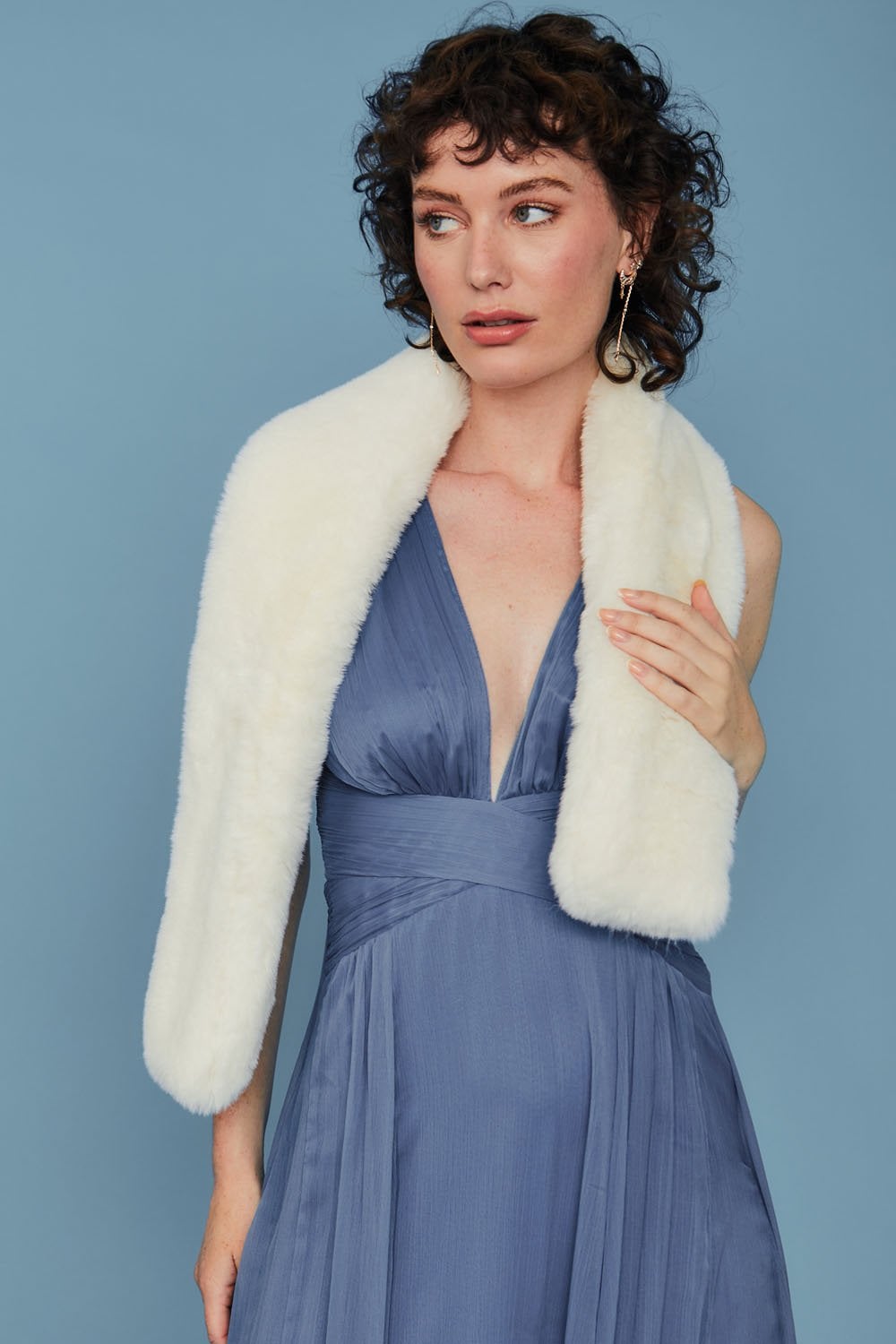 Faux Fur Keyhole Scarf-Scarves-Vixen Collection, Day Spa and Women's Boutique Located in Seattle, Washington