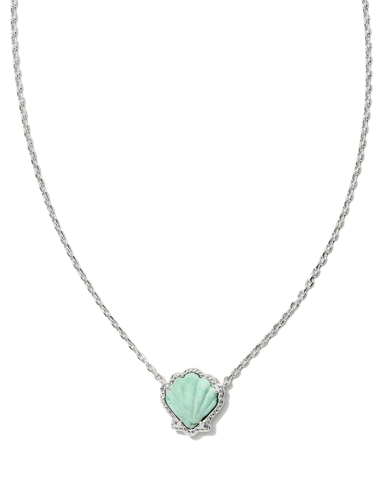 Brynne Shell Short Pendant Necklace-Necklaces-Vixen Collection, Day Spa and Women's Boutique Located in Seattle, Washington