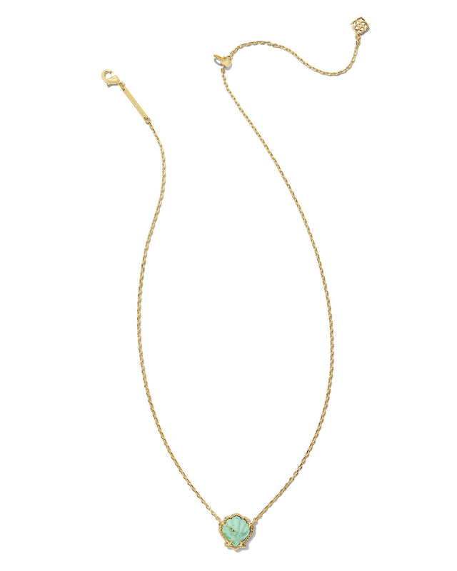 Brynne Shell Short Pendant Necklace-Necklaces-Vixen Collection, Day Spa and Women's Boutique Located in Seattle, Washington