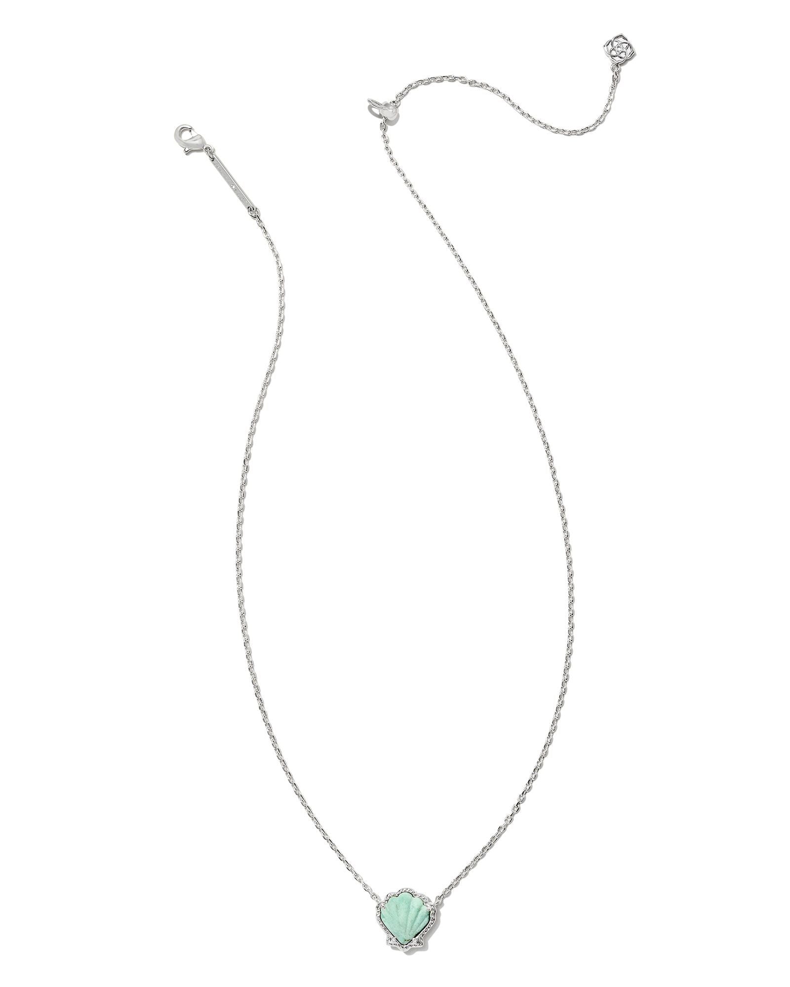 Brynne Shell Short Pendant Necklace-Necklaces-Vixen Collection, Day Spa and Women's Boutique Located in Seattle, Washington