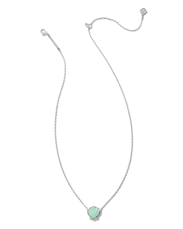 Brynne Shell Short Pendant Necklace-Necklaces-Vixen Collection, Day Spa and Women's Boutique Located in Seattle, Washington