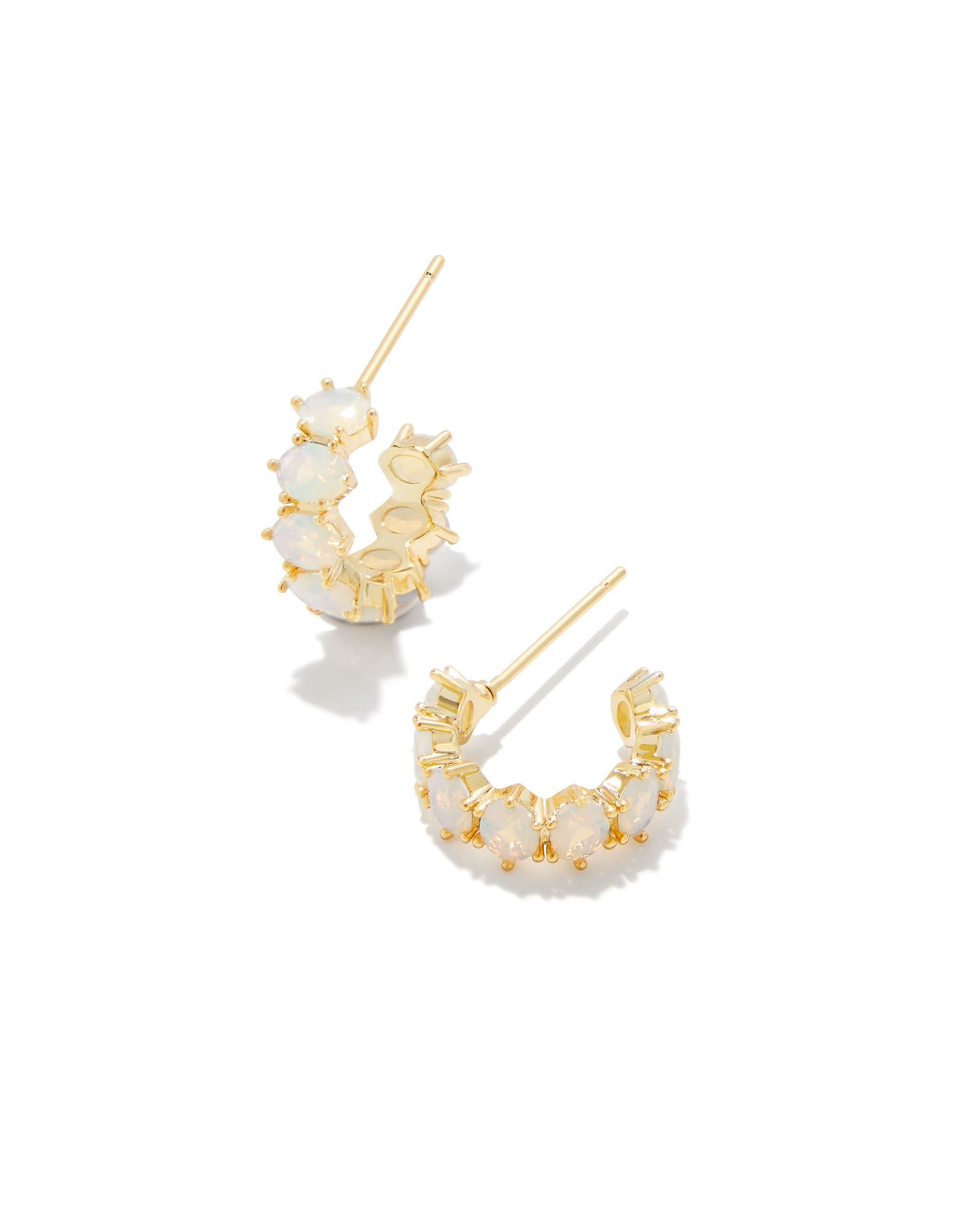 Cailin Crystal Huggie Earrings-Earrings-Vixen Collection, Day Spa and Women's Boutique Located in Seattle, Washington