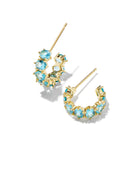 Cailin Crystal Huggie Earrings-Earrings-Vixen Collection, Day Spa and Women's Boutique Located in Seattle, Washington