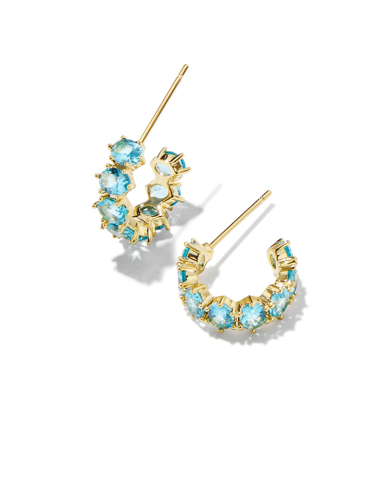 Cailin Crystal Huggie Earrings-Earrings-Vixen Collection, Day Spa and Women's Boutique Located in Seattle, Washington