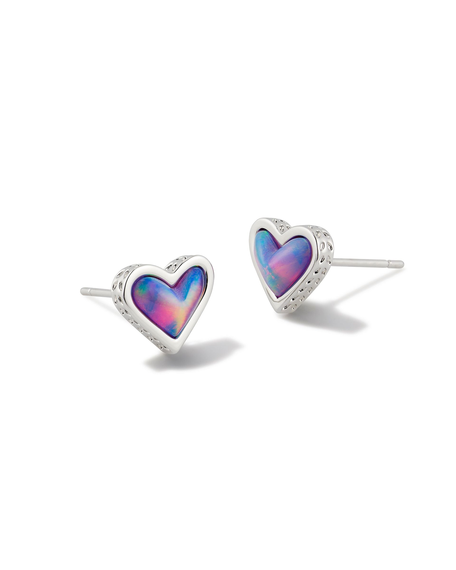 Framed Ari Heart Stud Earrings-Earrings-Vixen Collection, Day Spa and Women's Boutique Located in Seattle, Washington