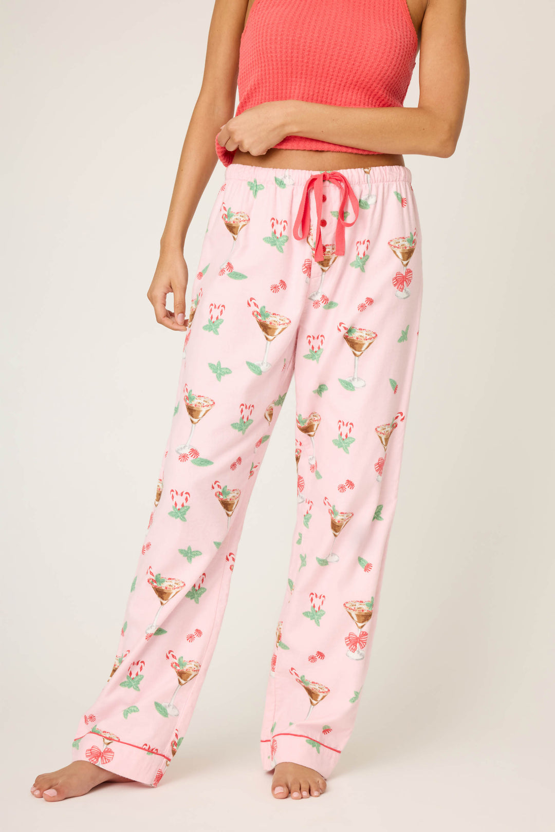 Tini Time Flannel PJ Pants-Loungewear Bottoms-Vixen Collection, Day Spa and Women's Boutique Located in Seattle, Washington