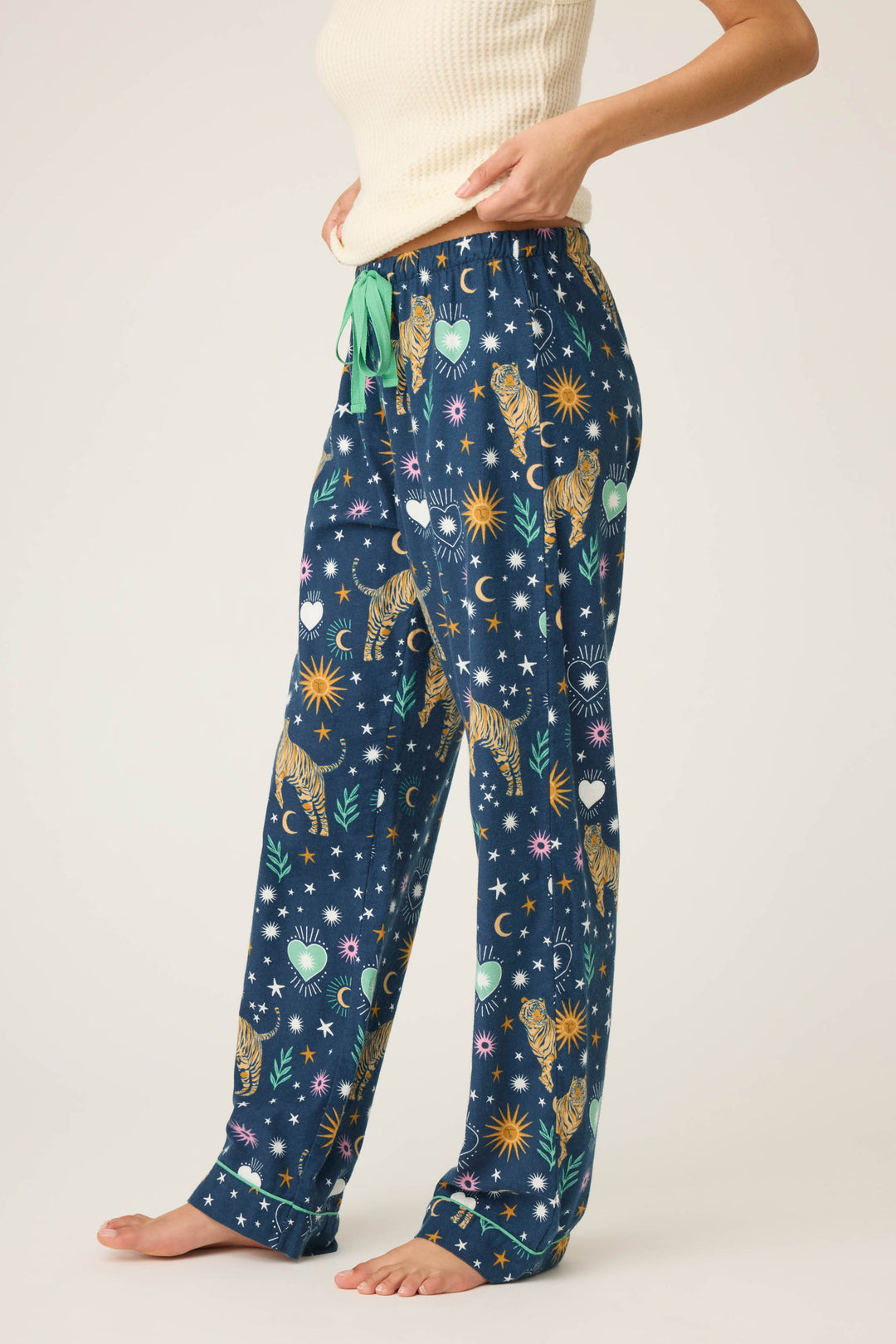 Wild at Heart Flannel Pants-Loungewear Bottoms-Vixen Collection, Day Spa and Women's Boutique Located in Seattle, Washington