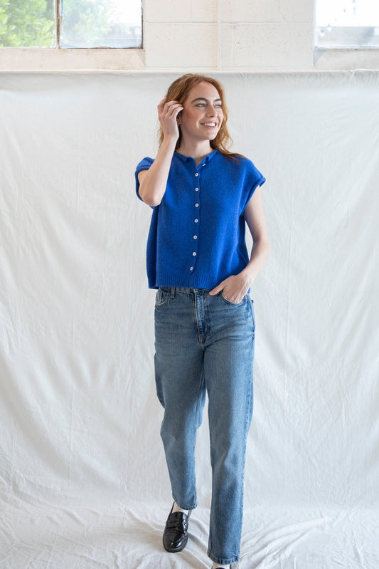 Sleeveless Piper Cardigan