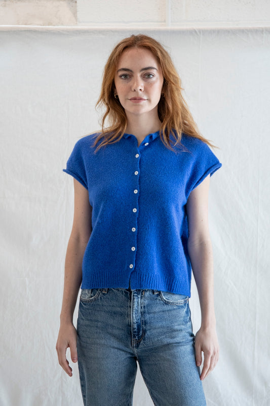 Sleeveless Piper Cardigan