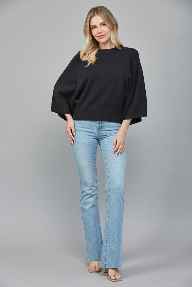 The Chantilly Wide Sleeve Sweater-Tops-Vixen Collection, Day Spa and Women's Boutique Located in Seattle, Washington