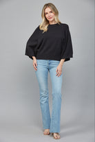 The Chantilly Wide Sleeve Sweater-Tops-Vixen Collection, Day Spa and Women's Boutique Located in Seattle, Washington