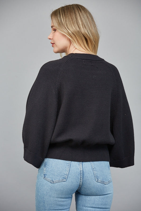 The Chantilly Wide Sleeve Sweater-Tops-Vixen Collection, Day Spa and Women's Boutique Located in Seattle, Washington
