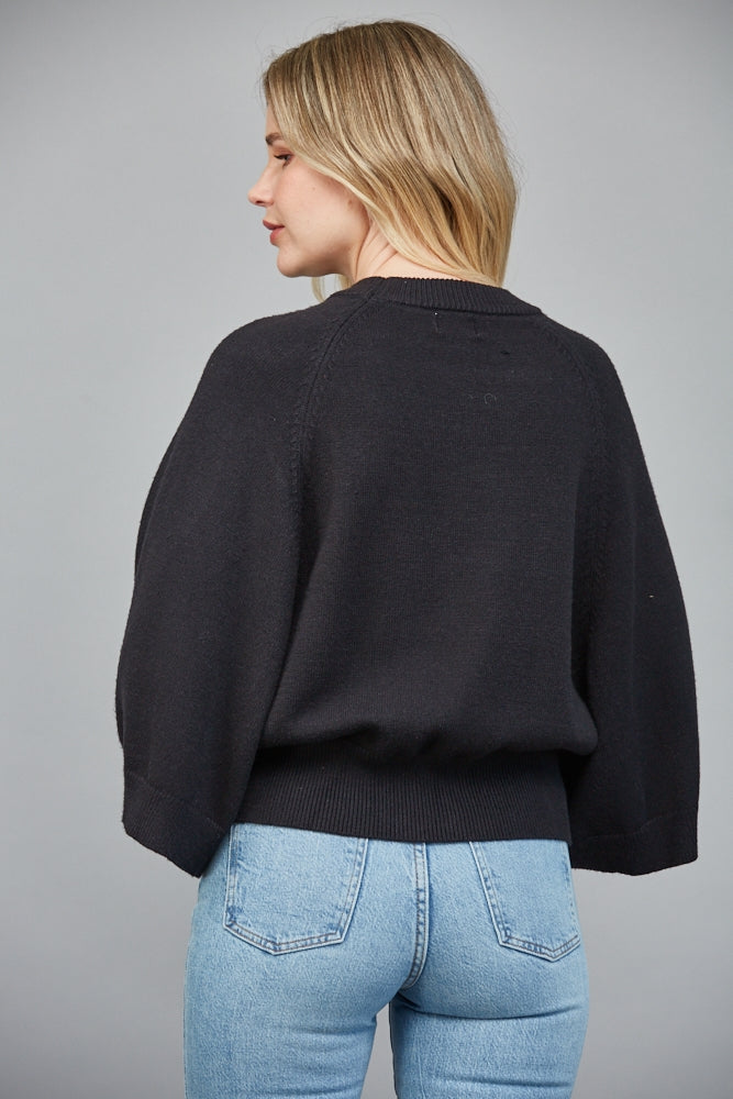 The Chantilly Wide Sleeve Sweater-Tops-Vixen Collection, Day Spa and Women's Boutique Located in Seattle, Washington