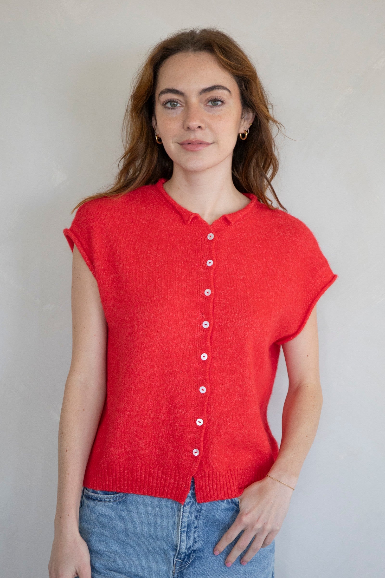 Sleeveless Piper Cardigan-Sweaters-Vixen Collection, Day Spa and Women's Boutique Located in Seattle, Washington