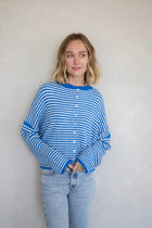 THE Striped Cardigan-Sweaters-Vixen Collection, Day Spa and Women's Boutique Located in Seattle, Washington