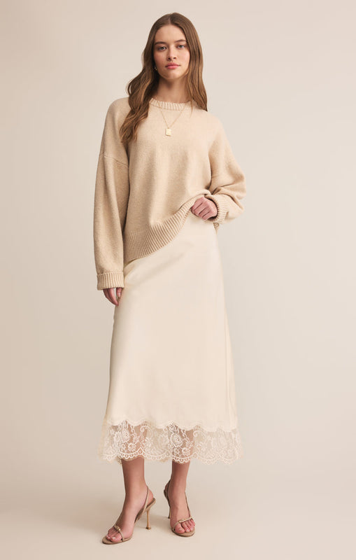 Cinder Lace Midi Skirt-Skirts-Vixen Collection, Day Spa and Women's Boutique Located in Seattle, Washington