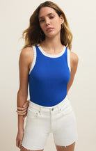 Clarke Rib Tank-Tank Tops-Vixen Collection, Day Spa and Women's Boutique Located in Seattle, Washington