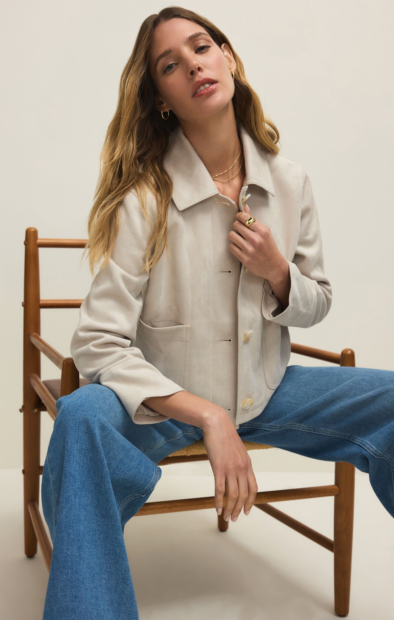 Dillon Suede Jacket-Jackets-Vixen Collection, Day Spa and Women's Boutique Located in Seattle, Washington