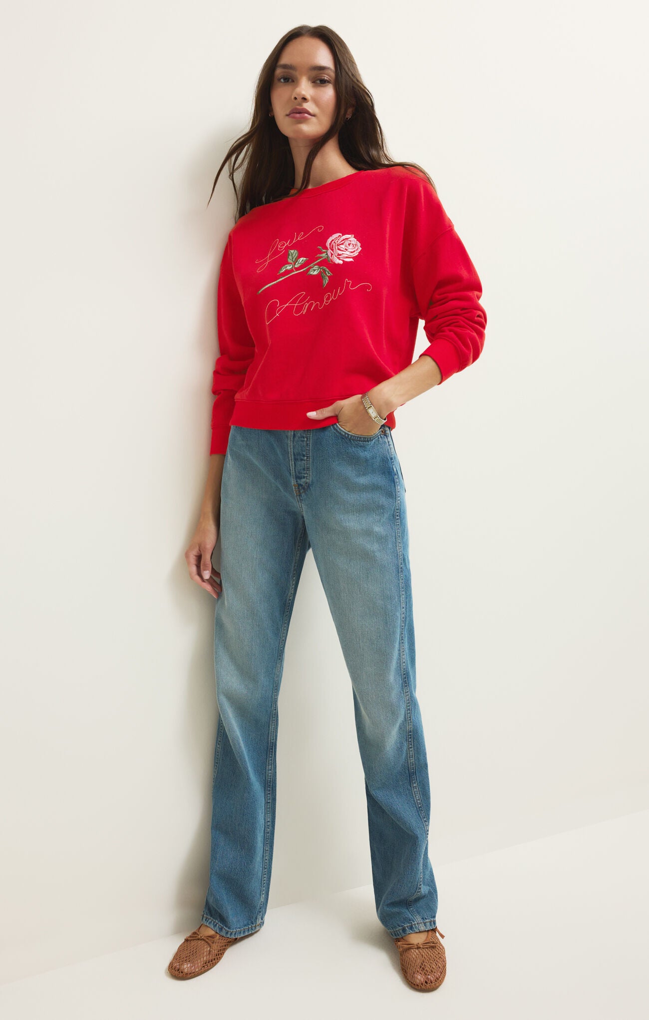 First Date Sweatshirt-Sweatshirts-Vixen Collection, Day Spa and Women's Boutique Located in Seattle, Washington