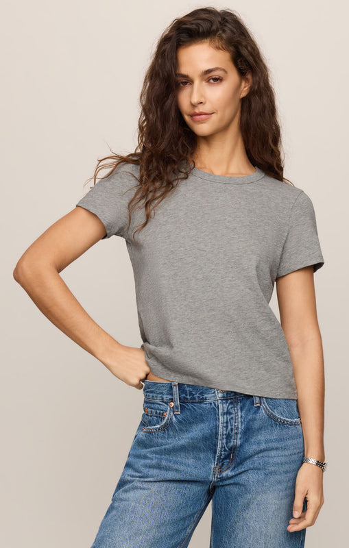 Junie Slub Tee Shirt-Tops-Vixen Collection, Day Spa and Women's Boutique Located in Seattle, Washington