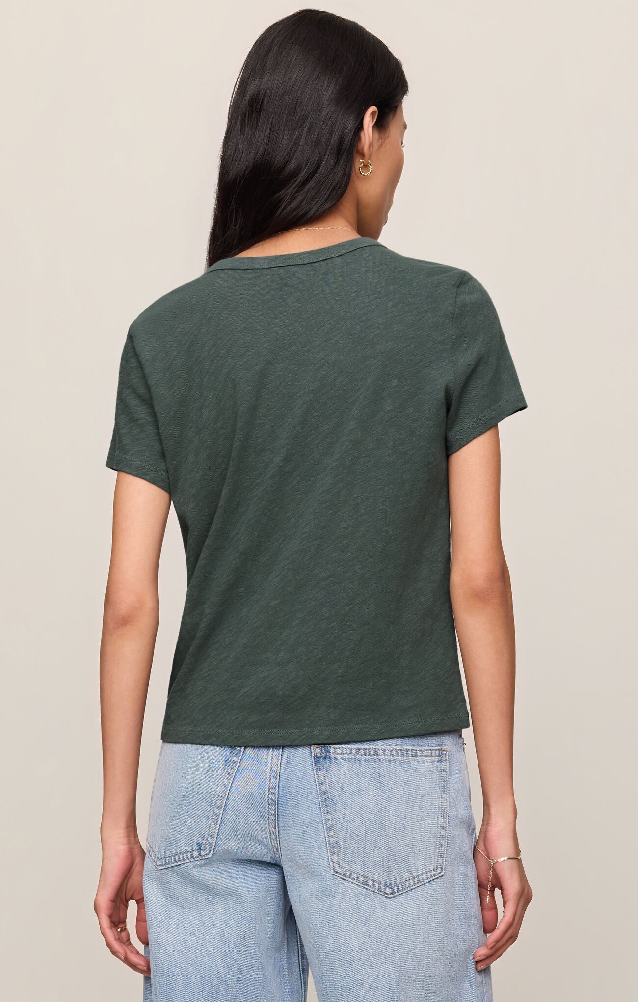 Junie Slub Tee Shirt-Tops-Vixen Collection, Day Spa and Women's Boutique Located in Seattle, Washington