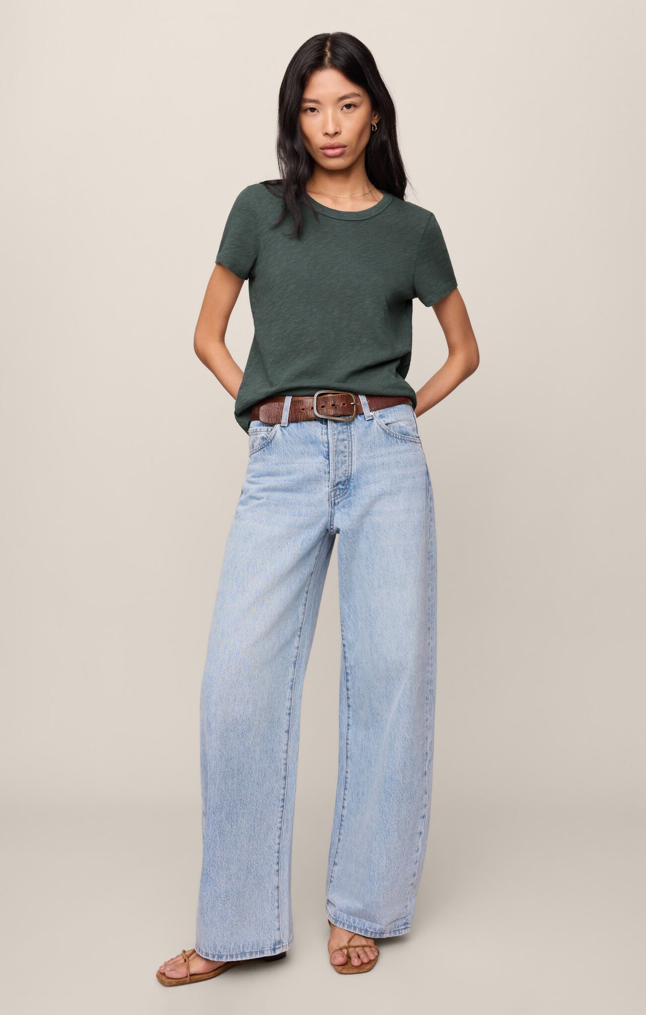 Junie Slub Tee Shirt-Tops-Vixen Collection, Day Spa and Women's Boutique Located in Seattle, Washington