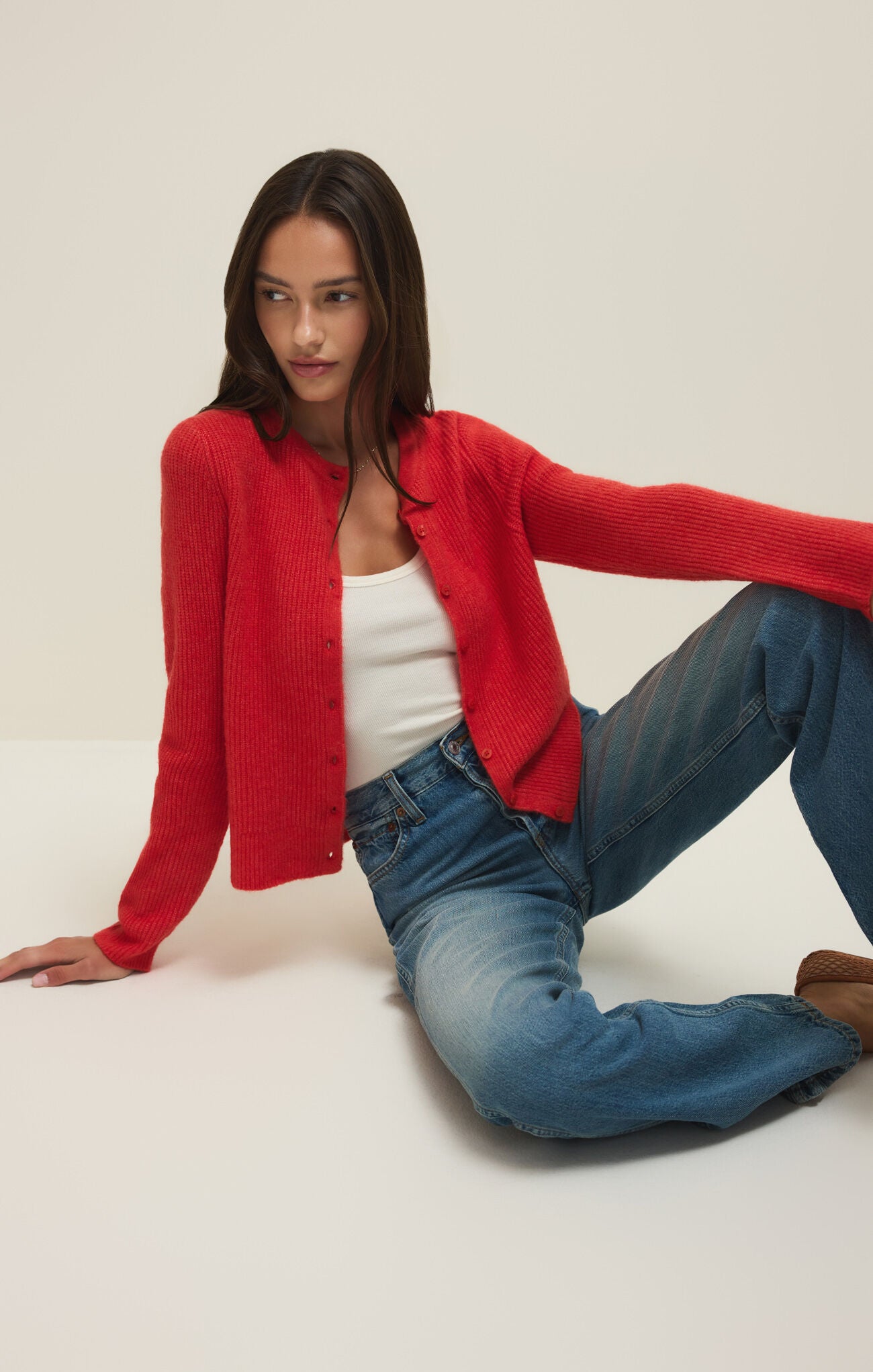 Medina Rib Cardigan-Sweaters-Vixen Collection, Day Spa and Women's Boutique Located in Seattle, Washington