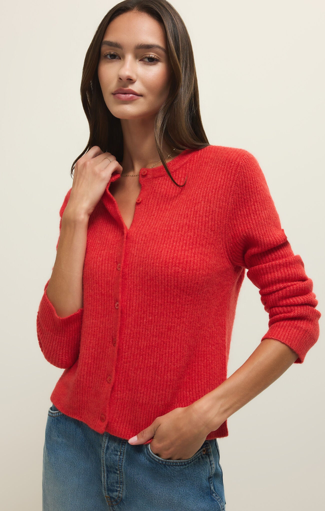 Medina Rib Cardigan-Sweaters-Vixen Collection, Day Spa and Women's Boutique Located in Seattle, Washington