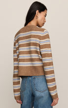 Medina Stripe Cardigan-Sweaters-Vixen Collection, Day Spa and Women's Boutique Located in Seattle, Washington