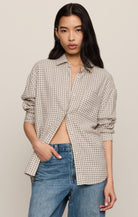River Plaid Button Up-Long Sleeves-Vixen Collection, Day Spa and Women's Boutique Located in Seattle, Washington