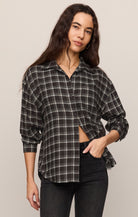 River Plaid Button Up-Long Sleeves-Vixen Collection, Day Spa and Women's Boutique Located in Seattle, Washington