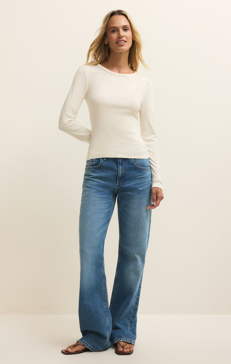 Second Skin Crew Long Sleeve-Long Sleeves-Vixen Collection, Day Spa and Women's Boutique Located in Seattle, Washington