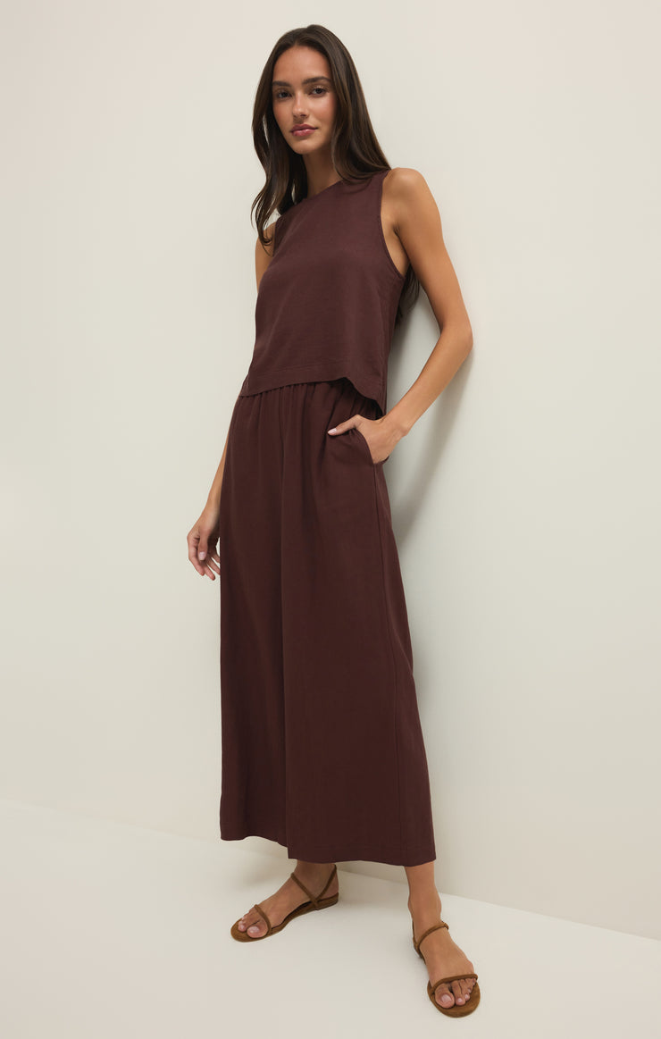 Sloane Linen Top-Tank Tops-Vixen Collection, Day Spa and Women's Boutique Located in Seattle, Washington