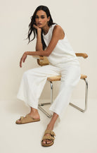 Sloane Linen Top-Tank Tops-Vixen Collection, Day Spa and Women's Boutique Located in Seattle, Washington