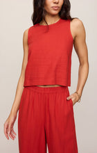Sloane Linen Top-Tank Tops-Vixen Collection, Day Spa and Women's Boutique Located in Seattle, Washington