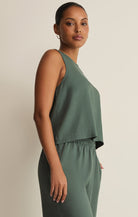 Sloane Linen Top-Tank Tops-Vixen Collection, Day Spa and Women's Boutique Located in Seattle, Washington
