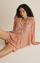 The Perfect Striped Button Up-Tops-Vixen Collection, Day Spa and Women's Boutique Located in Seattle, Washington