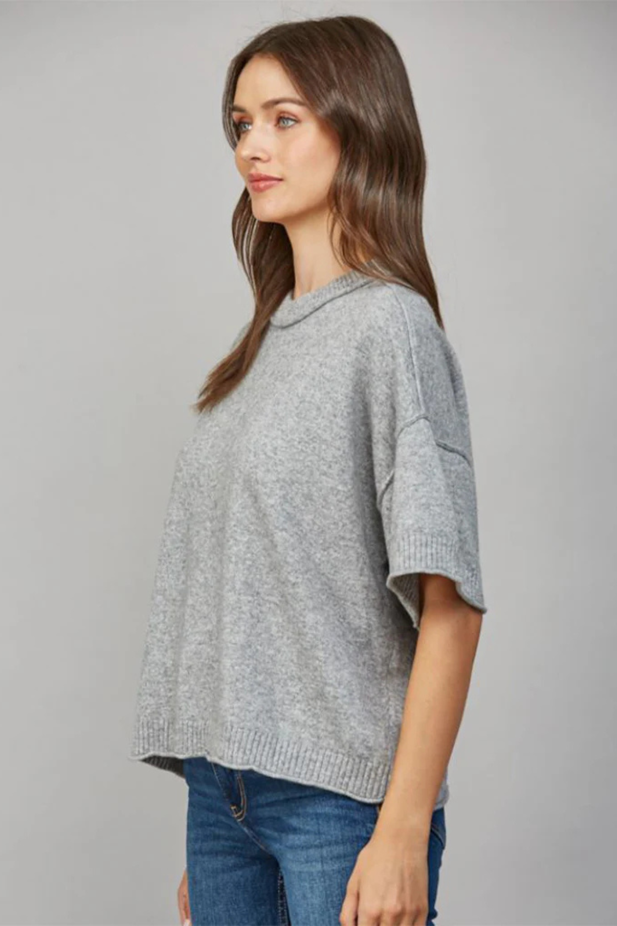 Verona Cashmere Tee-Short Sleeves-Vixen Collection, Day Spa and Women's Boutique Located in Seattle, Washington