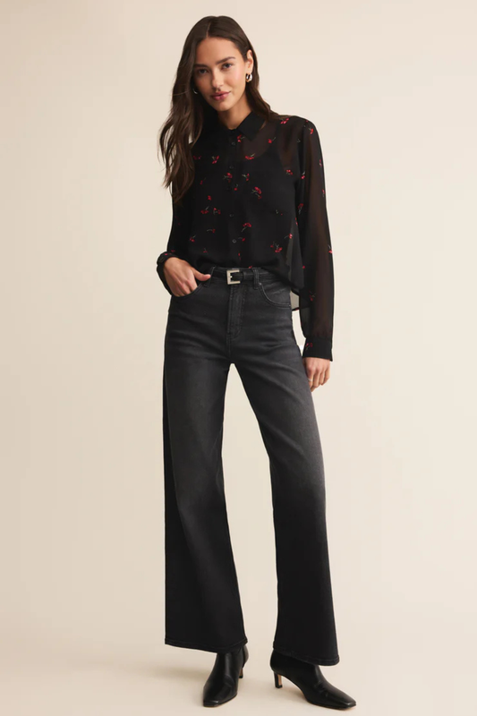 Vivienne Rio Floral Top-Long Sleeves-Vixen Collection, Day Spa and Women's Boutique Located in Seattle, Washington