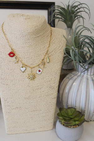 Vixen Charmed Necklace-Necklaces-Vixen Collection, Day Spa and Women's Boutique Located in Seattle, Washington