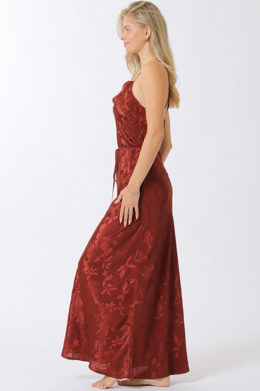 Burnt Rose Maxi Dress-Dresses-Vixen Collection, Day Spa and Women's Boutique Located in Seattle, Washington