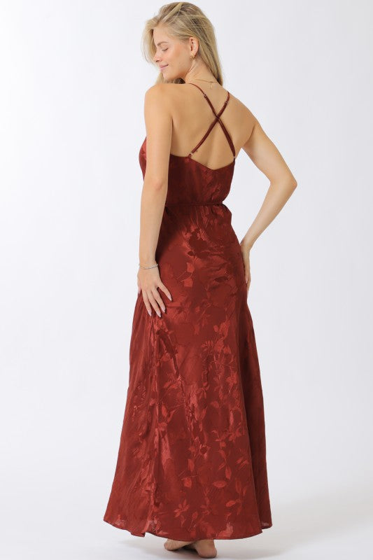 Burnt Rose Maxi Dress-Dresses-Vixen Collection, Day Spa and Women's Boutique Located in Seattle, Washington