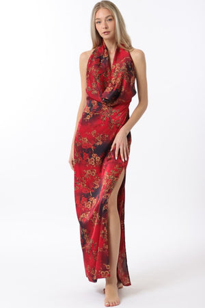 Crimson Bloom Dress-Dresses-Vixen Collection, Day Spa and Women's Boutique Located in Seattle, Washington