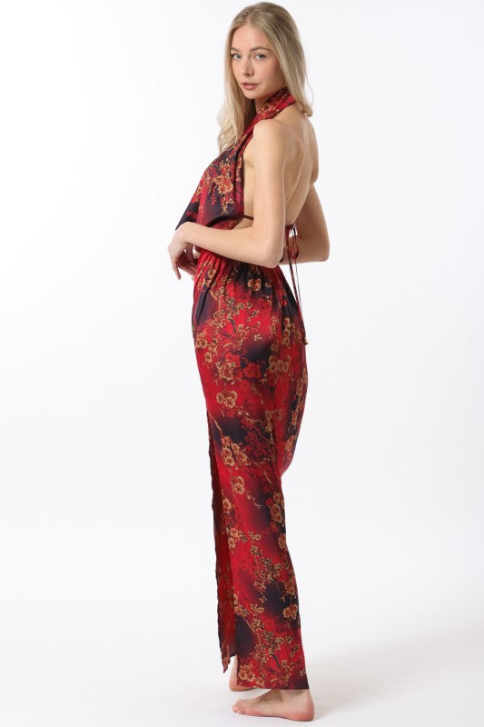 Crimson Bloom Dress-Dresses-Vixen Collection, Day Spa and Women's Boutique Located in Seattle, Washington