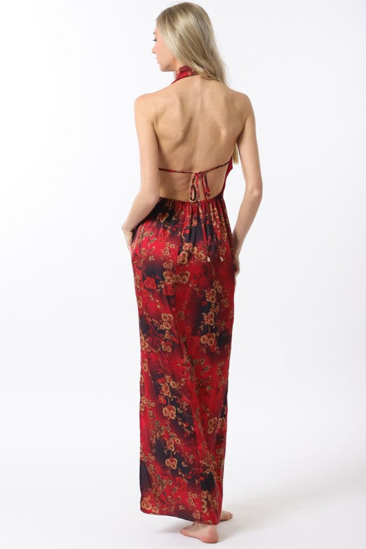 Crimson Bloom Dress-Dresses-Vixen Collection, Day Spa and Women's Boutique Located in Seattle, Washington